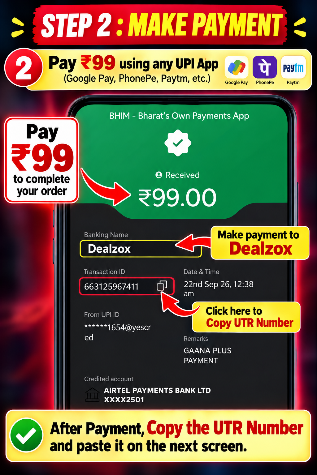 Step 2 Payment