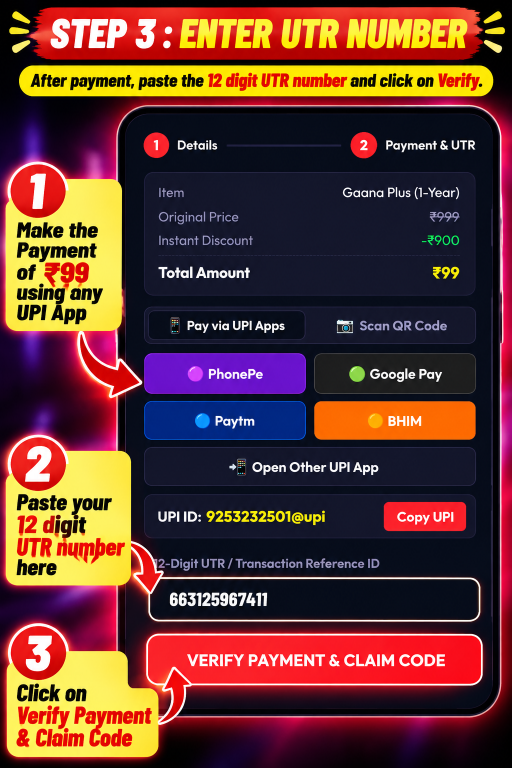 Step 3 Instant Code